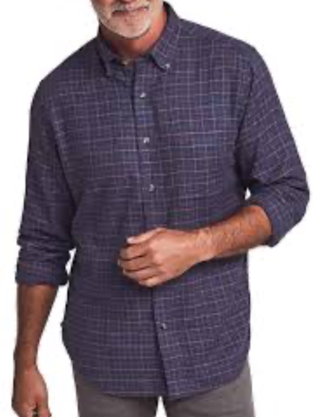 Faherty Featherweight Flannel Shirt Blue Pink Plaid Organic Cotton Men’s XL